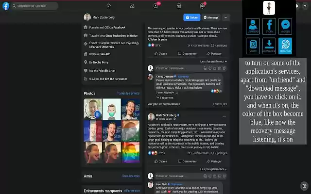 [MOBILE]tools for Facebook and instagram  from Chrome web store to be run with OffiDocs Chromium online